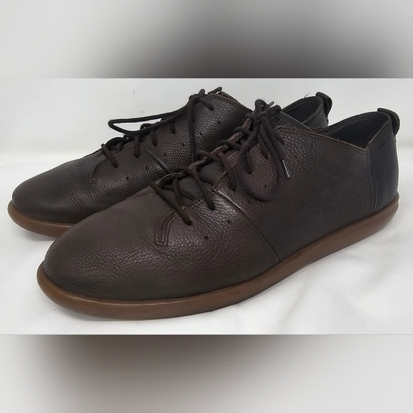 Geox Other - Geox Men's Dk Coffee New Do B Pure Leather Casual Shoes Size EUR 41 US 8